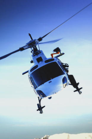 helicopter in blue skies aircraft appraiser